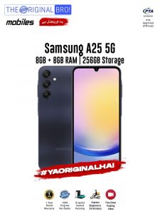 Samsung A25 5G - 8GB RAM - 256GB Storage - PTA Approved - 1 Year Warranty - Black - The Original Bro Mobiles - TOB40